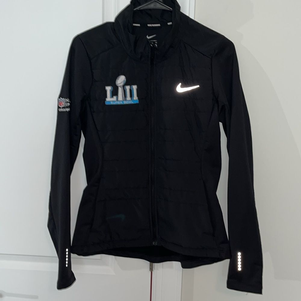 Women’s Black NFL Philadelphia Eagles Won SB 52 Running Puffer Front Jacket S